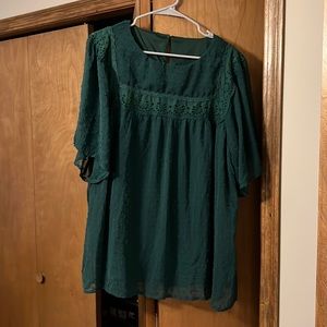 Shirt with lace detail